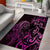 Pink Aoteara Horse Racing Area Rug NZ Maori Pattern