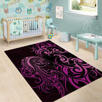 Pink Aotearoa Horse Racing Area Rug NZ Maori Pattern LT14 - Polynesian Pride