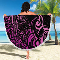 Pink Aotearoa Horse Racing Beach Blanket NZ Maori Pattern LT14 - Polynesian Pride