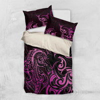 Pink Aotearoa Horse Racing Bedding Set NZ Maori Pattern LT14 US Twin 172cm x 218cm Pink - Polynesian Pride