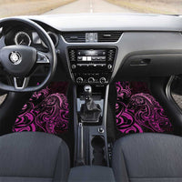 Pink Aotearoa Horse Racing Car Mats NZ Maori Pattern LT14 Set 2pcs - Front Pink - Polynesian Pride