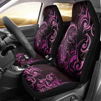 Pink Aotearoa Horse Racing Car Seat Cover NZ Maori Pattern LT14 - Polynesian Pride