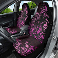 Pink Aotearoa Horse Racing Car Seat Cover NZ Maori Pattern LT14 - Polynesian Pride