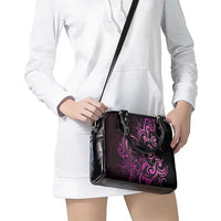Pink Aotearoa Horse Racing Shoulder Handbag NZ Maori Pattern LT14 - Polynesian Pride