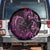 Pink Aoteara Horse Racing Spare Tire Cover NZ Maori Pattern