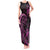 Pink Aoteara Horse Racing Tank Maxi Dress NZ Maori Pattern