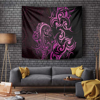 Pink Aotearoa Horse Racing Tapestry NZ Maori Pattern LT14 Pink - Polynesian Pride
