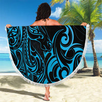 Blue Aotearoa Horse Racing Beach Blanket NZ Maori Pattern LT14 - Polynesian Pride