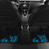 Blue Aotearoa Horse Racing Car Mats NZ Maori Pattern LT14 Set 2pcs - Back Blue - Polynesian Pride