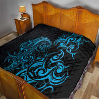 Blue Aotearoa Horse Racing Quilt NZ Maori Pattern LT14 - Polynesian Pride