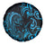 Blue Aoteara Horse Racing Spare Tire Cover NZ Maori Pattern