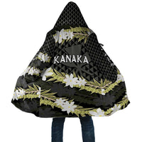 Born And Raised Aloha Hawaii Cloak Kanaka Kakau Hawaiian Tiare Pakalana Lei LT14 Unisex Black - Polynesian Pride