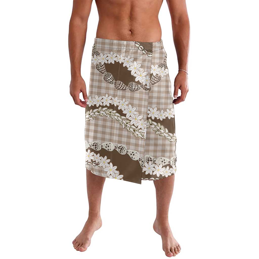 Brown Hawaii Tiare and Shell Lei Lavalava Hawaiian Palaka Luxury Vibes LT14 Brown - Polynesian Pride