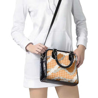 Orange Hawaii Tiare and Shell Lei Shoulder Handbag Hawaiian Palaka Luxury Vibes LT14 - Polynesian Pride