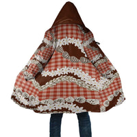 Red Hawaii Tiare and Shell Lei Cloak Hawaiian Palaka Luxury Vibes LT14 Unisex Red - Polynesian Pride