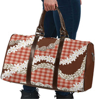 Red Hawaii Tiare and Shell Lei Travel Bag Hawaiian Palaka Luxury Vibes LT14 - Polynesian Pride