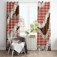 Red Hawaii Tiare and Shell Lei Window Curtain Hawaiian Palaka Luxury Vibes LT14 - Polynesian Pride