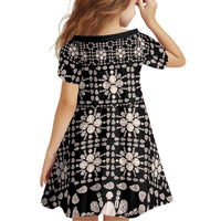 Aloha Hawaii Shell Quilt Kid Short Sleeve Dress Seamless Style LT14 - Polynesian Pride