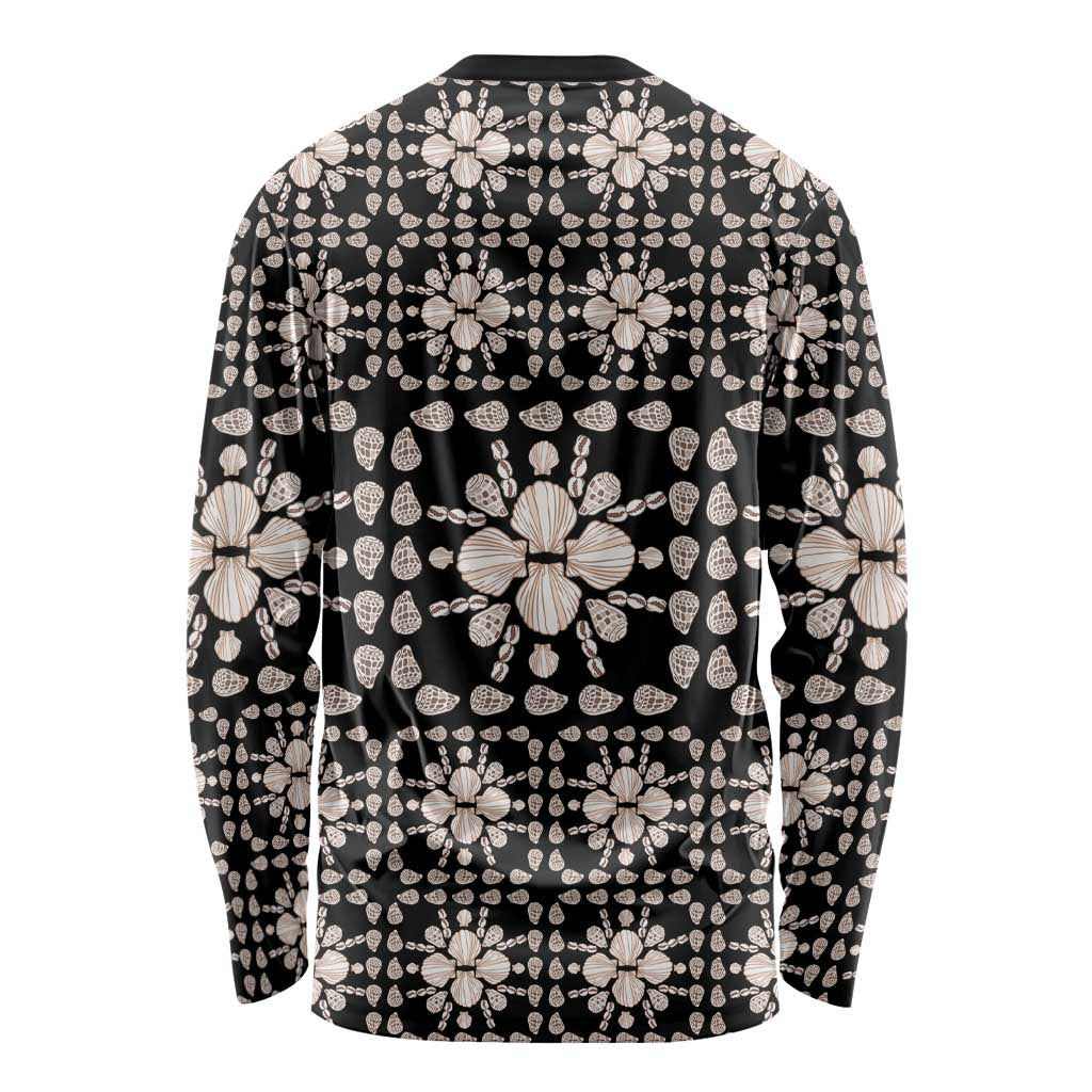 Aloha Hawaii Shell Quilt Long Sleeve Shirt Seamless Style LT14 - Polynesian Pride