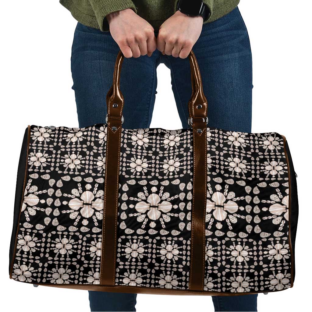 Aloha Hawaii Shell Quilt Travel Bag Seamless Style LT14 Black - Polynesian Pride