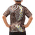 Mocha Mousse Polynesian Tribal Frangipani Tropical Vibe Family Matching Mermaid Dress and Hawaiian Shirt