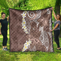 Mocha Mousse Polynesian Tribal Frangipani Tropical Vibe Quilt LT14 - Polynesian Pride