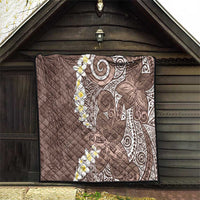 Mocha Mousse Polynesian Tribal Frangipani Tropical Vibe Quilt LT14 - Polynesian Pride