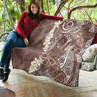 Mocha Mousse Polynesian Tribal Frangipani Tropical Vibe Quilt LT14 - Polynesian Pride