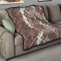 Mocha Mousse Polynesian Tribal Frangipani Tropical Vibe Quilt LT14 - Polynesian Pride