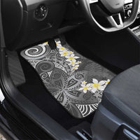 Gray Polynesian Tribal Frangipani Tropical Vibe Car Mats LT14 - Polynesian Pride