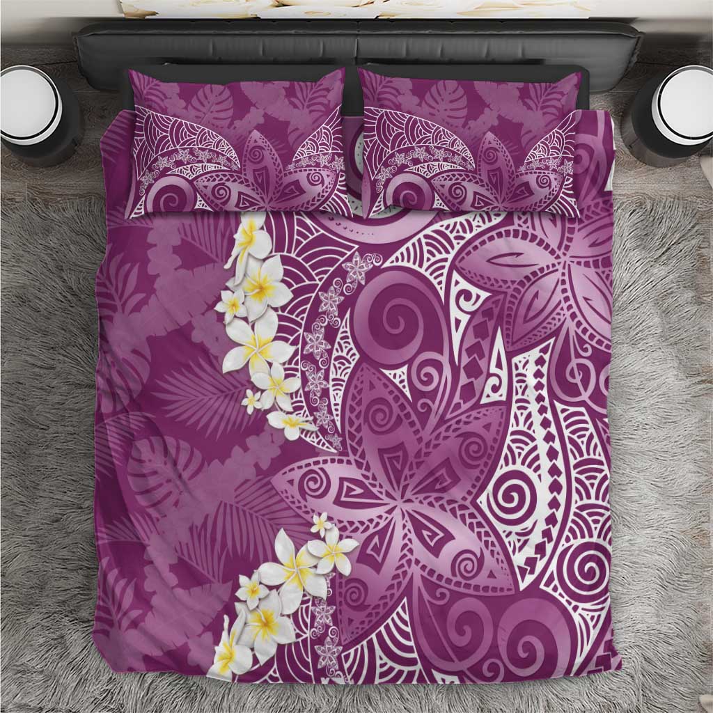 Pink Polynesian Tribal Frangipani Tropical Vibe Bedding Set LT14 Pink - Polynesian Pride