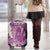 Pink Polynesian Tribal Frangipani Tropical Vibe Luggage Cover