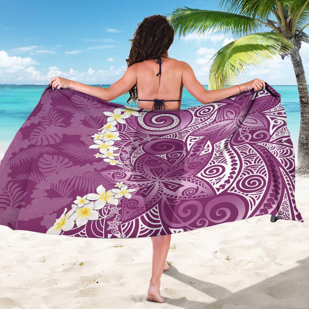 Pink Polynesian Tribal Frangipani Tropical Vibe Sarong LT14 - Polynesian Pride