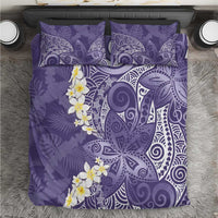 Violet Polynesian Tribal Frangipani Tropical Vibe Bedding Set LT14 Violet - Polynesian Pride