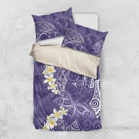 Violet Polynesian Tribal Frangipani Tropical Vibe Bedding Set LT14 US Twin 172cm x 218cm Violet - Polynesian Pride
