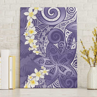 Violet Polynesian Tribal Frangipani Tropical Vibe Canvas Wall Art LT14 Without Frame Violet - Polynesian Pride