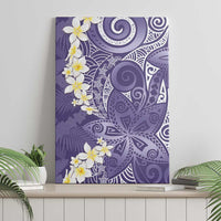 Violet Polynesian Tribal Frangipani Tropical Vibe Canvas Wall Art LT14 - Polynesian Pride