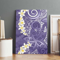Violet Polynesian Tribal Frangipani Tropical Vibe Canvas Wall Art LT14 - Polynesian Pride