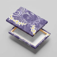 Violet Polynesian Tribal Frangipani Tropical Vibe Canvas Wall Art LT14 - Polynesian Pride