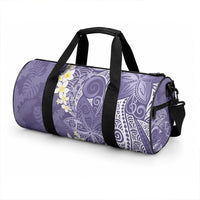 Violet Polynesian Tribal Frangipani Tropical Vibe Duffle Bag LT14 - Polynesian Pride