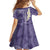 Violet Polynesian Tribal Frangipani Tropical Vibe Family Matching Mermaid Dress and Hawaiian Shirt