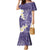 Violet Polynesian Tribal Frangipani Tropical Vibe Family Matching Mermaid Dress and Hawaiian Shirt