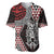 Red Aotearoa Niho Taniwha Baseball Jersey Maori Mythology Tooth - Taniko Motifs