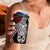 Red Aotearoa Niho Taniwha 4 in 1 Can Cooler Tumbler Maori Mythology Tooth - Taniko Motifs