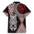 Red Aotearoa Niho Taniwha Family Matching Mermaid Dress and Hawaiian Shirt Maori Mythology Tooth - Taniko Motifs