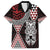 Red Aotearoa Niho Taniwha Hawaiian Shirt Maori Mythology Tooth - Taniko Motifs