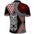 Red Aotearoa Niho Taniwha Polo Shirt Maori Mythology Tooth - Taniko Motifs