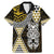 Yellow Aotearoa Niho Taniwha Family Matching Mermaid Dress and Hawaiian Shirt Maori Mythology Tooth - Taniko Motifs