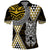 Yellow Aotearoa Niho Taniwha Polo Shirt Maori Mythology Tooth - Taniko Motifs