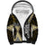 Yellow Aotearoa Niho Taniwha Sherpa Hoodie Maori Mythology Tooth - Taniko Motifs